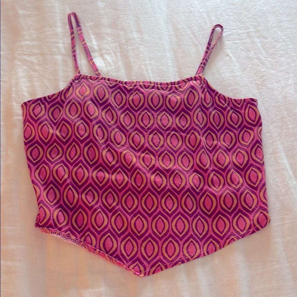 Brownie Patterned Camisole Top